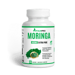 Concentration & Mémoire – Oméga 3, Ginkgo Biloba & Moringa (Soutien Cognitif) 6 60 vitalis moringa