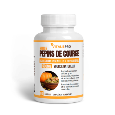 Programme Triple Action Prostatite – Confort Urinaire et Repos Nocturne Récupérés 4 PEPINS DE COURGE