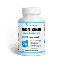Zinc Gluconate 400 mg – Soutien Immunitaire Puissant et Peau Éclatante