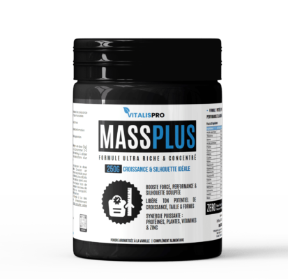 Mass Plus Croissance & Taille – L-Arginine, Créatine, Protéines pour la Performance et la Hauteur