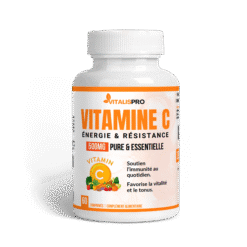 Vitamine C 500 mg – Immunité, Énergie & Antioxydant (Soutien Collagène)