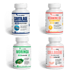 Soulagement Douleur Articulaire – Collagène Marin, Cartilage de Requin & Vitamine D3 5000 IU