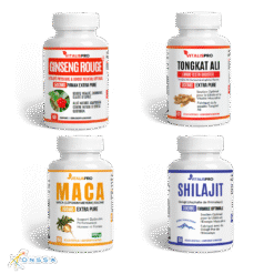 le pack tongkat ali ginseng rouge maca shilajit