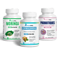 Programme Confort Triple Action - Ashwagandha, Probiotiques & Moringa pour l'Apaisement du Côlon Irritable (Maroc) - compl...