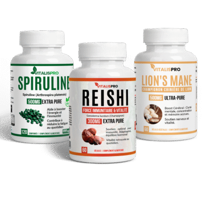 Programme "Triple Or" – Reishi, Crinière de Lion & Spiruline pour le Corps et l'Esprit