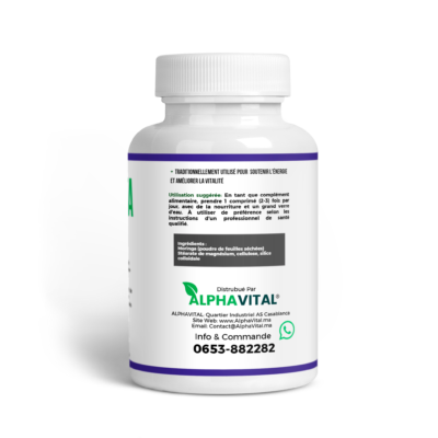 Moringa 400 mg – Énergie, Équilibre & Vitalité Naturelle 8 Moringa 400 mg Alphavital - Back
