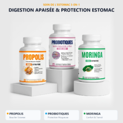 Pack digestion et estomac AlphaVital : propolis, probiotiques et moringa