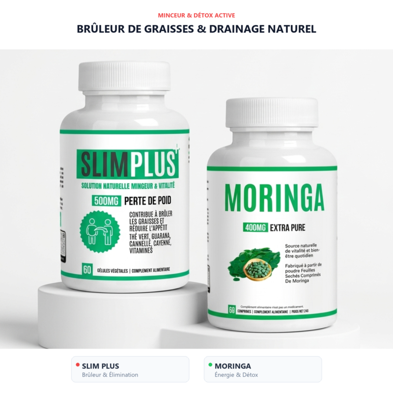 Pack SlimPlus & Moringa Alphavital — minceur, énergie et vitalité