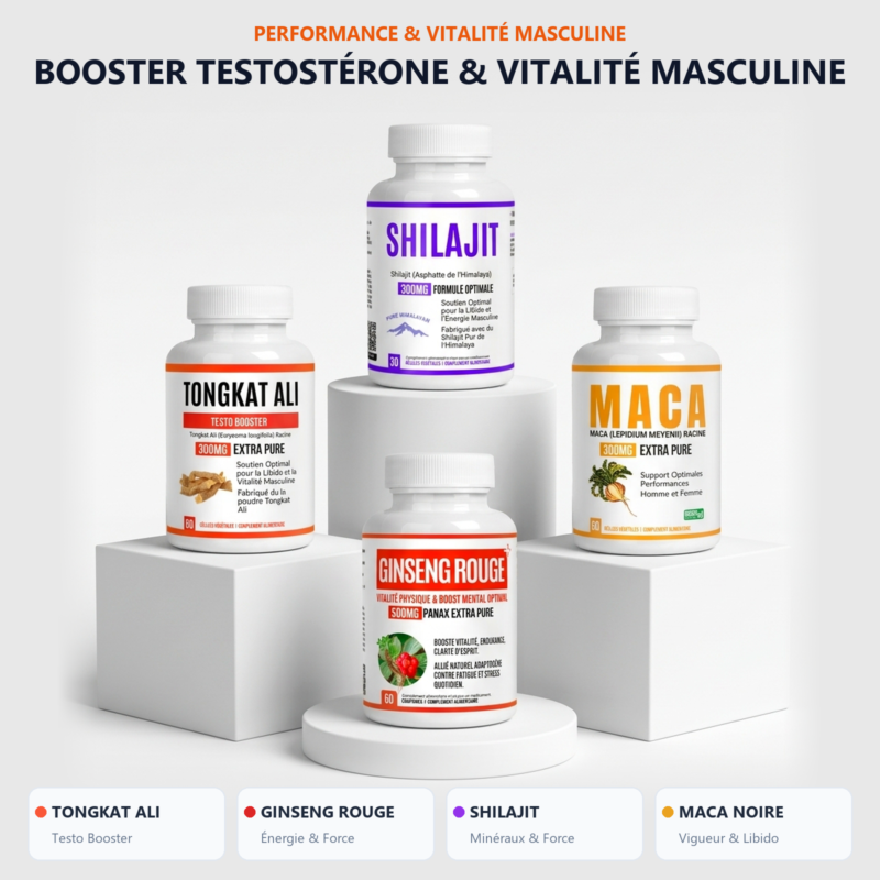Programme Performance Intégrale Homme — Ginseng Rouge, Tongkat Ali, Maca & Shilajit — Alphavital