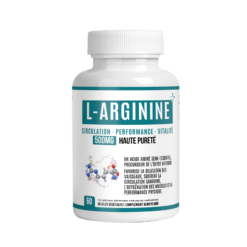 L-Arginine 500 mg Alphavital — 60 gélules végétales, circulation, performance et vitalité, conforme ONSSA